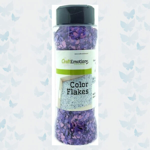 CraftEmotions Color Flakes - Graniet Violet Paint Flakes 802500/0040