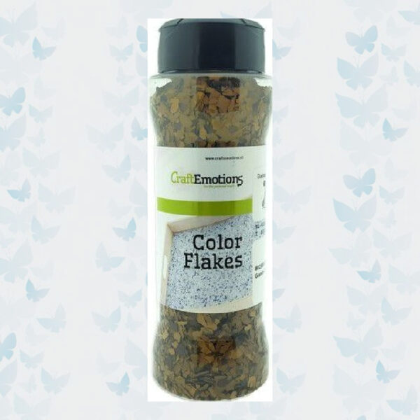 CraftEmotions Color Flakes - Graniet Bruin Paint Flakes 802500/0050