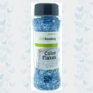 CraftEmotions Color Flakes - Graniet Blauw Paint Flakes 802500/0080