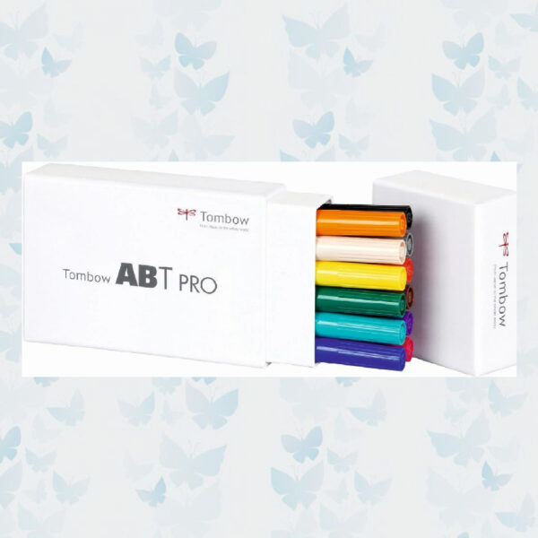 Tombow ABT PRO Marker Set op Alcohol Basis Basis kleuren (12pcs) ABTP-12P-1