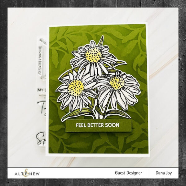 Altenew Clear Stamp Paint-a-Flower: White Swan Echinacea ALT6304