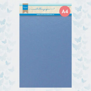 Marianne Design A4 Metallic Papier 5vel - Licht Blauw CA3176