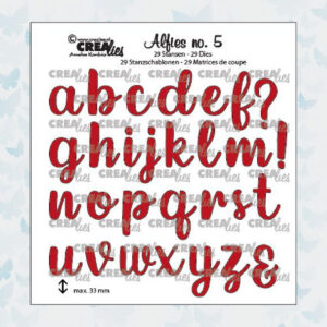 Crealies Alfies no. 5 Kleine Letters CLALF05
