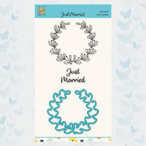 Nellie Snellen Snijmal & Clear Stempel Just Married HDCS045