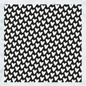 Nellie Snellen Stencil - Hearts MMS4K-048