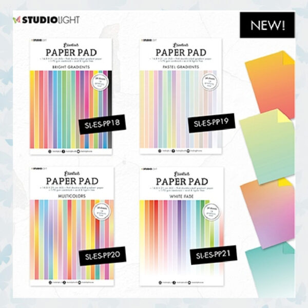 Studio Light A5 Paper Pad Essentials Bright Gradients SL-ES-PP18