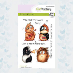 CraftEmotions Clearstamps A6 - Guinea Pig 7 Carla Creaties 130501/1571
