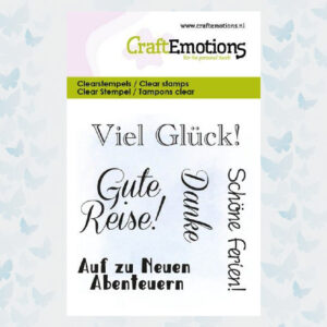 CraftEmotions Clear Stempels 6x7cm - Gute reise 130501/5029