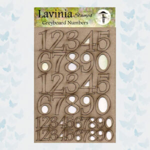 Lavinia Stamps Greyboard Numbers LSGB001