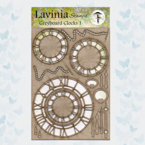 Lavinia Stamps Greyboard Clocks 1 LSGB002