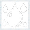 MajeMask Stencil Raindrops STRA-02