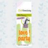 CraftEmotions Impress Stamp-Die Tekst: Love, Party! 115633/3161
