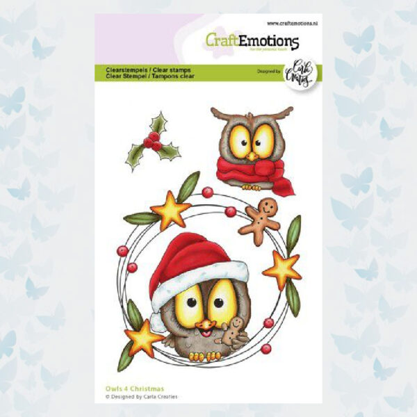 CraftEmtions Clear Stempels Owls 4 130501/1574