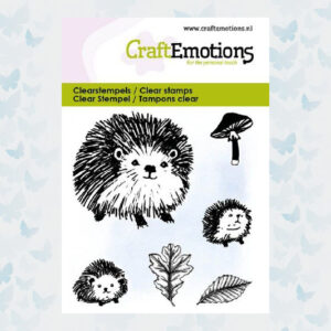 CraftEmotions Clearstamps 6x7cm -Egel Familie 130501/5051