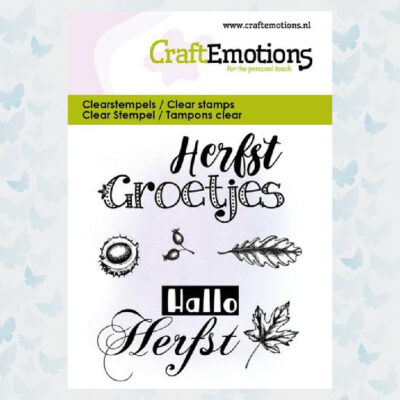 CraftEmotions Clearstamps 6x7cm -Herfst Groetjes 130501/5052