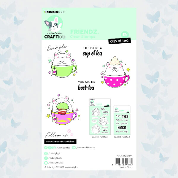 Creative Craft Lab Clear Stamp nr.553 Cup of Tea CCL-FR-STAMP553