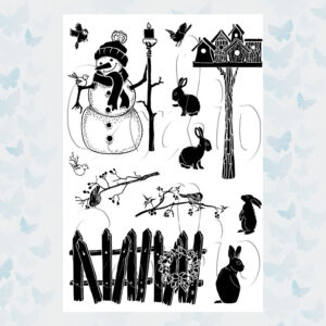 Card-io Clear Stamp Set A6 Home for the Winter CCSTHOM-02