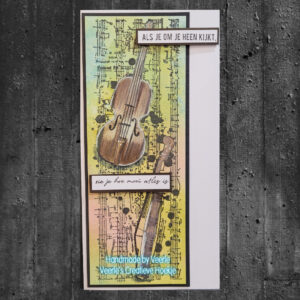 Studio Light Clear Stamps Grunge Collection nr.512 Violin Invention SL-GR-STAMP512