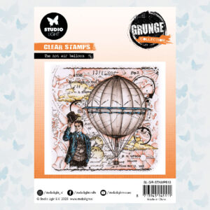 Studio Light Clear Stamps Grunge Collection nr.513 The Hot Air Balloon SL-GR-STAMP513