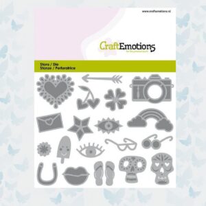 CraftEmotions Die - Trendy Booklet/Card Decorations 115633/0836