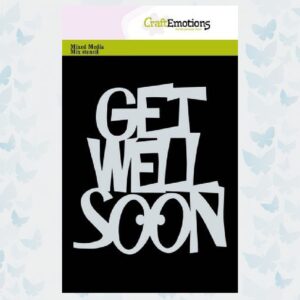 CraftEmotions Mask/Stencil - GET WELL SOON A6 Carla Creaties 185070/0171