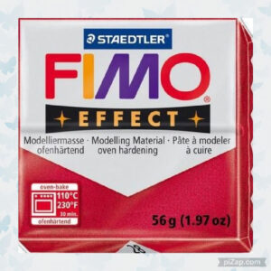 FIMO Modelleer Klei Effect Metallic Robijnrood 57gr 8020-28