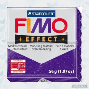 FIMO Modelleer Klei Effect Glitter Paars 57gr 8020-602
