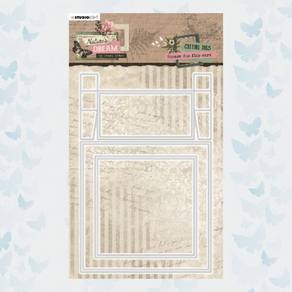 Studio Light Cutting Dies Square Due Flip Card - Natures Dream nr.709 HE-ND-709