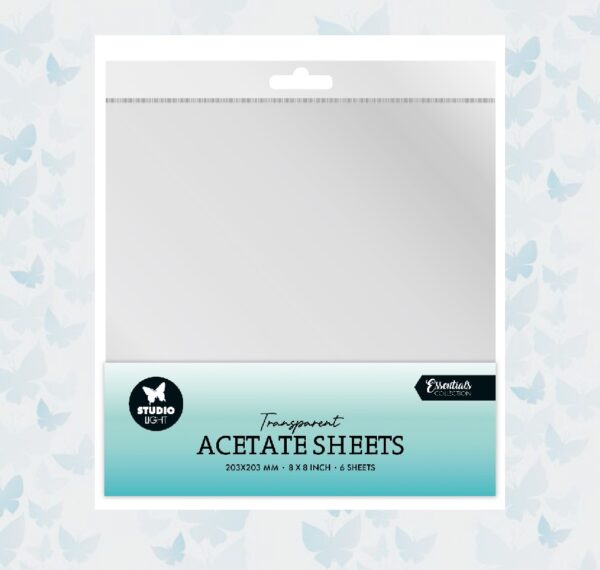Studio Light Acetate Sheets Transparent 6 sheets (203x203x2mm) SL-CO-ACS05