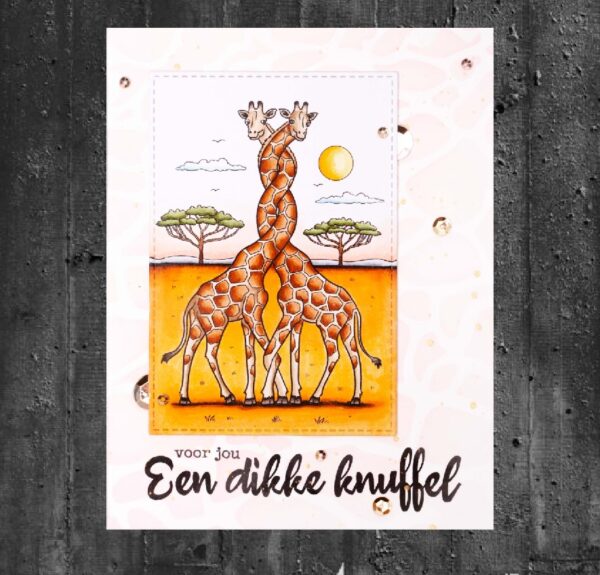Studio Light Clear Stamp nr.564 By Laurens Twisted Giraffes BL-ES-STAMP564