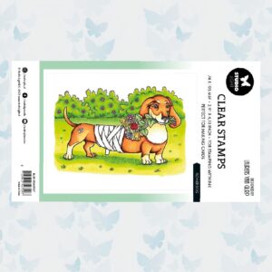 Studio Light Clear Stamp nr.567 By Laurens Flower Dog BL-ES-STAMP567