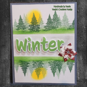 CraftEmotions Impress Stamp Die - Tekst Winter met Sneeuw 115633/3015