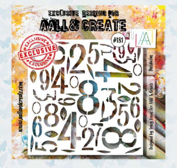 AALL & Create Stencil 15x15cm Deciduous (AALL-PC-181)