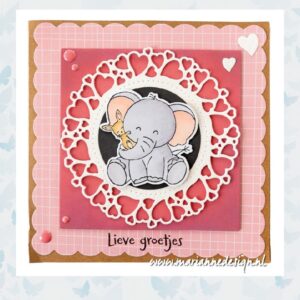 Marianne Design Clear Stamps & Dies Elephant Hug CS1153