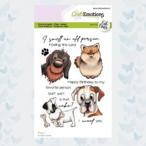 CraftEmotions Clearstamps A6 - Dogs 1 Carla Creaties 130501/1581