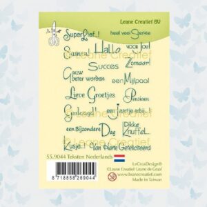 LeCrea - Combi Clearstamp Teksten Nederlands 55.9044