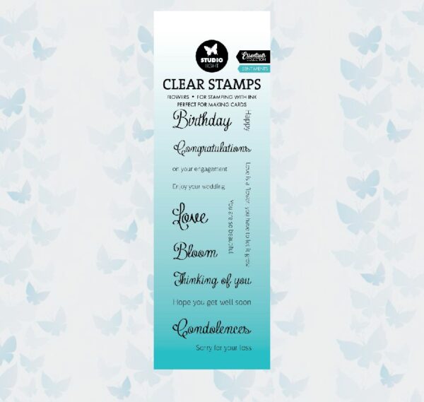 Studio Light Clear Stamp Sentiments Essentials nr.589 SL-ES-STAMP589