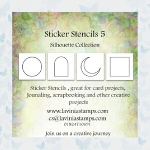 Lavinia Sticker Stencils 4 verschillende per pack - Silhouette Collection - STICKERSTENCILS-05