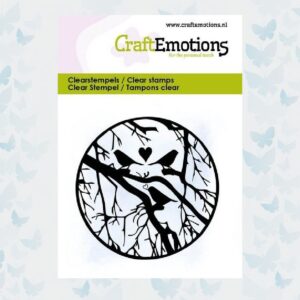 CraftEmotions Clearstamps Cirkel, Takken en Vogels 130501/5078