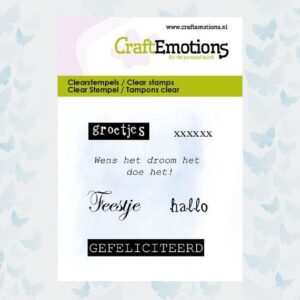 CraftEmotions Clearstamps Groetjes 130501/5086