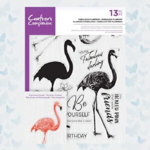 Crafter's Companion Fabulous Flamingo Clear Stamps (CC-STP-FABU)