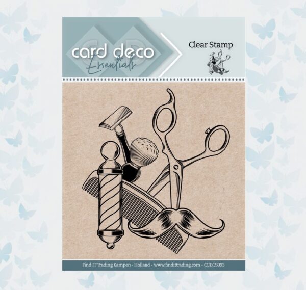 Card Deco Essentials Clear Stamps - Barber CDECS093