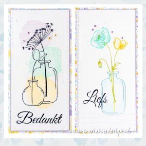 Marianne Design Clear Stamps Silhouette Art - Klaproos CS1160