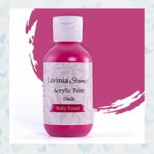 Lavinia Stamps Chalk Acrylic Paint Ruby Punch LSAP14