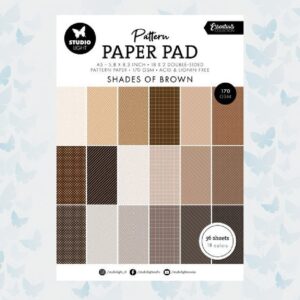 Studio Light Pattern paper pad Shades of Brown Essentials nr.166 SL-ES-PPP166