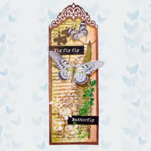 Studio Light Clear Stamp The Butterflies Grunge Collection nr.605 SL-GR-STAMP605