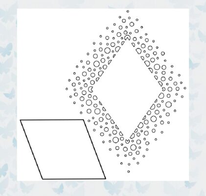 WOW! Stencil - Confetti Diamond (by Verity Biddlecombe) STN024