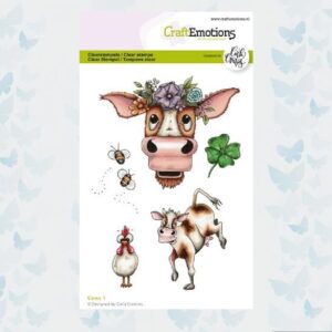 CraftEmotions Clearstamps A6 - Cows 1 Carla Creaties 130501/1583