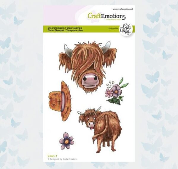 CraftEmotions Clearstamps A6 - Cows 4 Carla Creaties 130501/1586