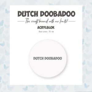 Dutch Doobadoo ATC Stempel Acrylblok Cirkel 7cm 476.125.002